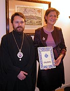 Глава бельгийского отделения Общины святого Эгидия награждена орденом Русской Православной Церкви