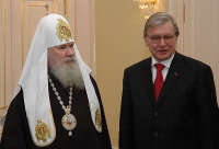 Святейший Патриарх Алексий встретился с Председателем Парламентской Ассамблеи Совета Европы Рене ван дер Линденом