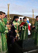 В Кемеровской епархии освящен закладной камень часовни, возводимой по инициативе губернатора области