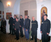 Богослужение в храме Покрова Божией Матери в Бутырской тюрьме города Москвы.