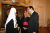 Встреча Святейшего Патриарха Кирилла с епископом Винченцо Пальей и профессором Адриано Роккуччи