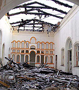 В строящемся здании Оренбургской духовной семинарии произошел пожар