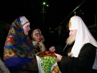 Предстоятель Русской Православной Церкви прибыл с визитом в Новгородскую епархию