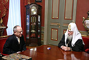 Встреча Святейшего Патриарха Алексия с Чрезвычайным и Полномочным Послом Турецкой Республики в РФ Халилем Акынджы