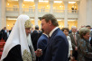 Церемония открытия Президентской библиотеки в здании Святейшего Правительствующего Синода в Санкт-Петербурге