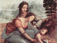 На обороте картины Леонардо 'Святая Анна с Марией и Младенцем Христом' обнаружены ранее неизвестные эскизы