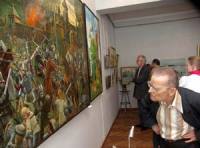 В Угличе открылась выставка картин иеромонаха Рафаила, рассказывающих об истории Православия на Русской земле
