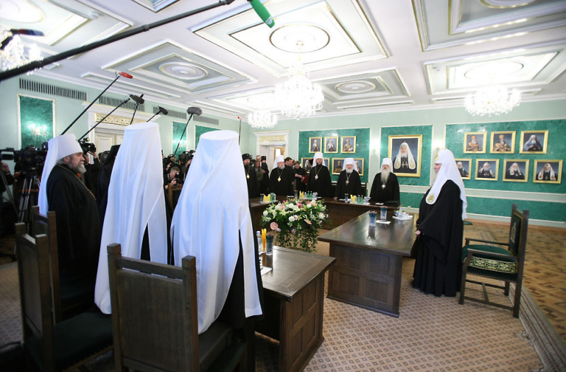 Освящение Синодальной резиденции в Свято-Даниловом монастыре. Заседание Священного Синода 6 октября 2008 года.