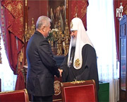 Состоялась встреча Святейшего Патриарха Кирилла с президентом Молдавии Владимиром Ворониным