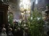 Малая вечерня с акафистом Святой Троице в Троице-Сергиевой лавре в канун праздника Пятидесятницы