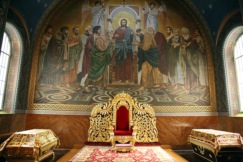Посещение Святейшим Патриархом Кириллом Покровского женского монастыря в Киеве