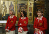 Молебен в Успенском соборе Московского Кремля перед началом выступления российской сборной на Олимпиаде в Пекине
