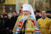 Служение Патриаршего Местоблюстителя в день памяти свт. Московского Филиппа в Успенском соборе Кремля