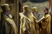 Патриаршее служение в день памяти святителя Петра, митрополита Московского, в Успенском соборе Московского Кремля