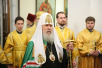 Патриаршее служение в церкви Двенадцати апостолов в Патриарших палатах Московского Кремля