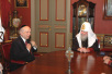 Встреча Святейшего Патриарха Алексия с президентом международного благотворительного фонда «Призыв совести»