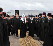 Святейший Патриарх Кирилл прибыл в Великий Новгород