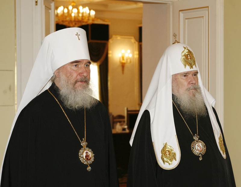 Встреча Святейшего Патриарха Алексия с президентом Молдовы В.Н. Ворониным