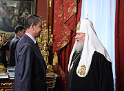 Святейший Патриарх Алексий встретился с министром культуры РФ Александром Авдеевым