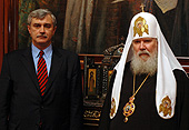 Святейший Патриарх Алексий встретился с Г.С. Полтавченко