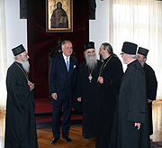 Митрополит Черногорско-Приморский Амфилохий принял нового посла России в Сербии