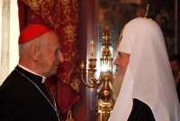 Кардинал Эчегарай благодарит Святейшего Патриарха Алексия за поддержку во время болезни