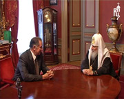 Святейший Патриарх Алексий встретился с министром культуры А.С. Соколовым