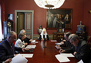 Святейший Патриарх Кирилл принял участие в совещании по подготовке и проведению Дней славянской письменности и культуры