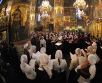 Божественная литургия в Успенском соборе Московского Кремля
