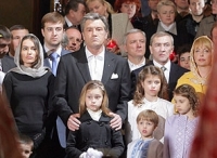Президент Украины Виктор Ющенко посетил пасхальные богослужения в храмах четырех конфессий
