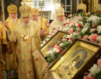 Святейший Патриарх Алексий совершил Всенощное бдение в Богоявленском кафедральном соборе