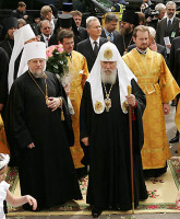 Святейший Патриарх посетил в Риге Свято-Рождественский кафедральный собор