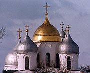 В Великом Новгороде отреставрирован купол Софийского собора