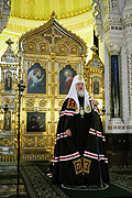 Святейший Патриарх Кирилл совершил вечерню с чином прощения в Храме Христа Спасителя