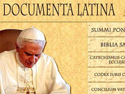 На официальном сайте Ватикана появился раздел на латинском языке