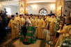 Последний день Патриаршего визита в Нижегородскую епархию. Божественная литургия в Феодоровском монастыре Городца.