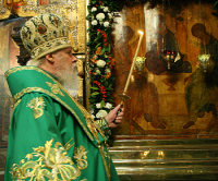 В канун праздника Святой Троицы Святейший Патриарх Алексий совершил всенощное бдение в Троице-Сергиевой лавре