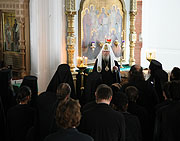 Священноигумен Валаамского монастыря Святейший Патриарх Алексий встретился с братией обители