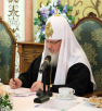 Встреча Святейшего Патриарха Кирилла с руководителями православных печатных СМИ
