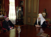 Встреча Святейшего Патриарха Алексия с председателем Комиссии по межхристианским связям Конференции католических епископов Франции