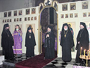 В день Торжества Православия в Успенском кафедральном соборе Сурожской епархии была совершена вечерня с участием представителей Поместных Православных Церквей