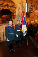 Святейший Патриарх Алексий освятил новое знамя Президентского полка