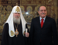 Состоялась встреча Святейшего Патриарха Алексия с главой МИД Республики Черногория