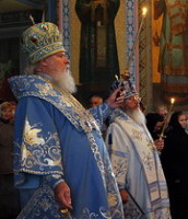 Предстоятель Русской Церкви совершил всенощное бдение в Преображенском соборе Валаамского монастыря