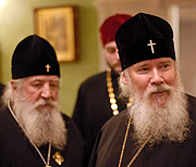 Святейший Патриарх Алексий принял в Патриаршей резиденции в Переделкине делегацию Русской Зарубежной Церкви