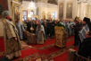 Архиерейское служение в день памяти мученика Трифона в Троицком соборе Данилова монастыря
