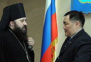 Епископ Абаканский Ионафан встретился с председателем Правительства Республики Тыва
