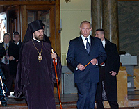 Президент Российской Федерации В.В.Путин посетил Свято-Успенский кафедральный собор в Будапеште