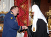 Встреча Святейшего Патриарха Кирилла с командующим ВДВ генерал-лейтенантом В.А. Шамановым
