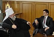 Управляющий делами Московской Патриархии митрополит Климент встретился с Министром иностранных дел Республики Сербия